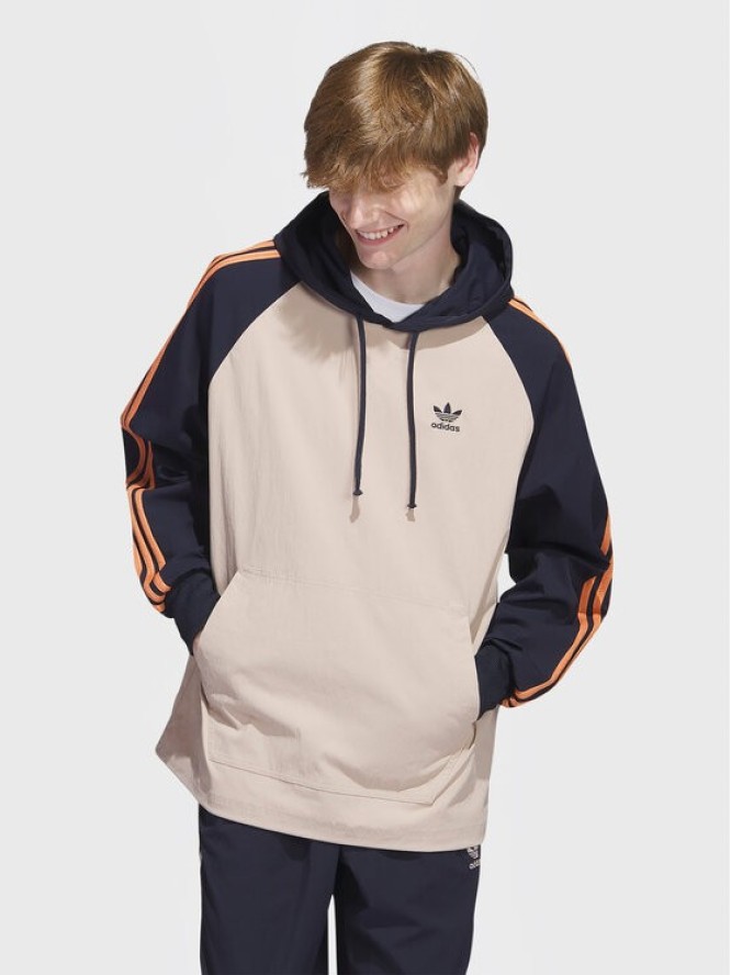 adidas Bluza SST Hooded Windbreaker IC5537 Brązowy Regular Fit