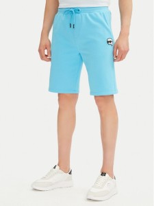 KARL LAGERFELD Szorty sportowe 705014 552900 Turkusowy Regular Fit