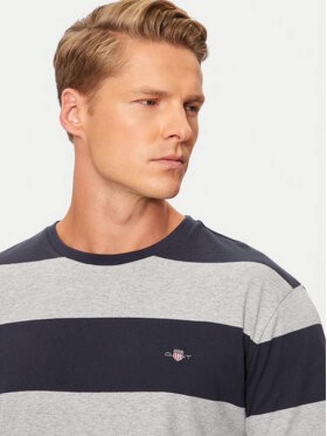 Gant T-Shirt 2003203 Szary Regular Fit