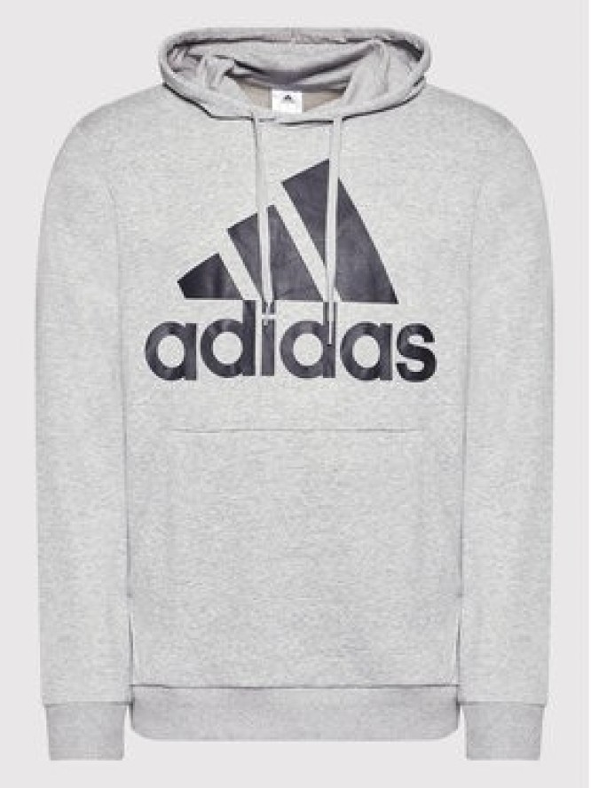 adidas Bluza Essentials Big Logo GK9541 Szary Regular Fit