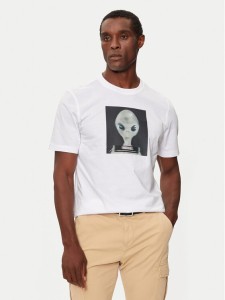 Boss T-Shirt 50528190 Biały Regular Fit