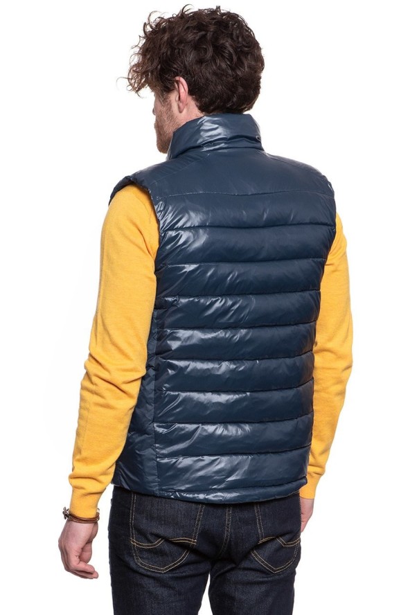 WRANGLER PUFFER VEST NAVY W4A3XT114