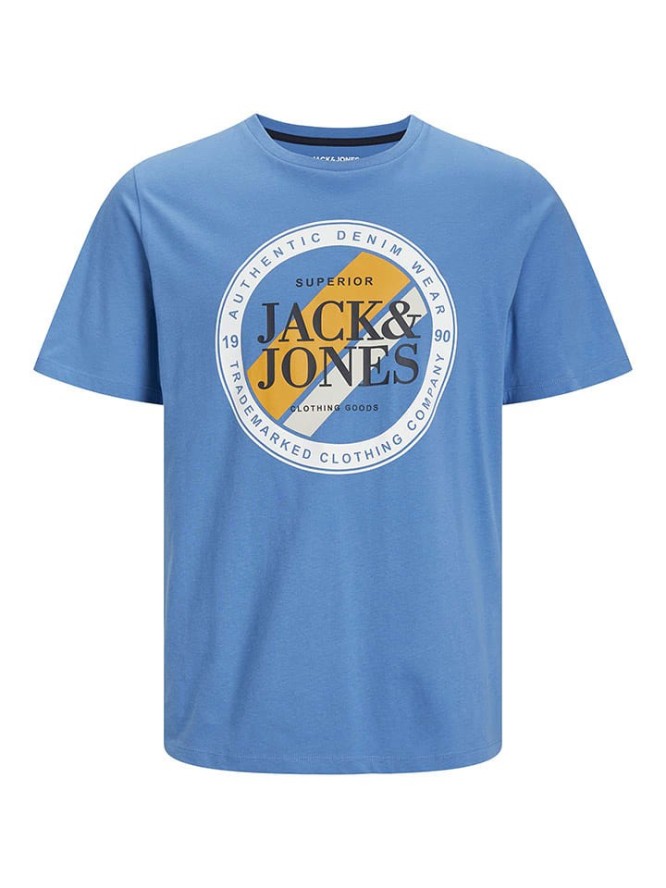 Jack & Jones Koszulki (3 szt.) w kolorze błękitnym, oliwkowym i granatowym rozmiar: L