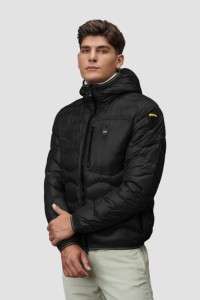 BLAUER Czarna męska kurtka Wave Short Jackets