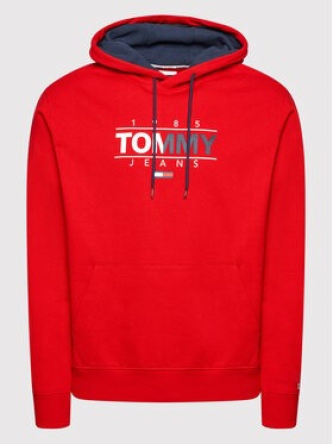 Tommy Jeans Bluza Tjm Essential Graphic DM0DM11630 Czerwony Regular Fit