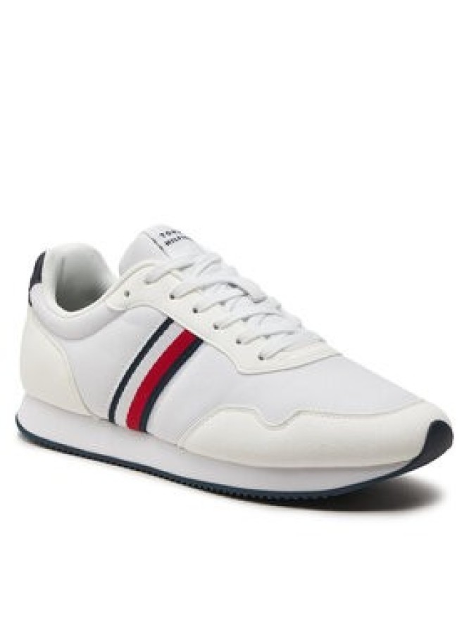 Tommy Hilfiger Sneakersy Lo Runner Mix FM0FM04958 Biały