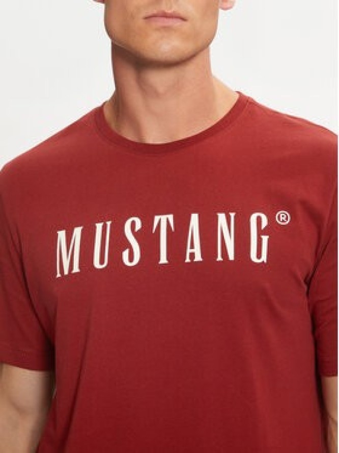 Mustang T-Shirt Austin 1014695 Czerwony Regular Fit