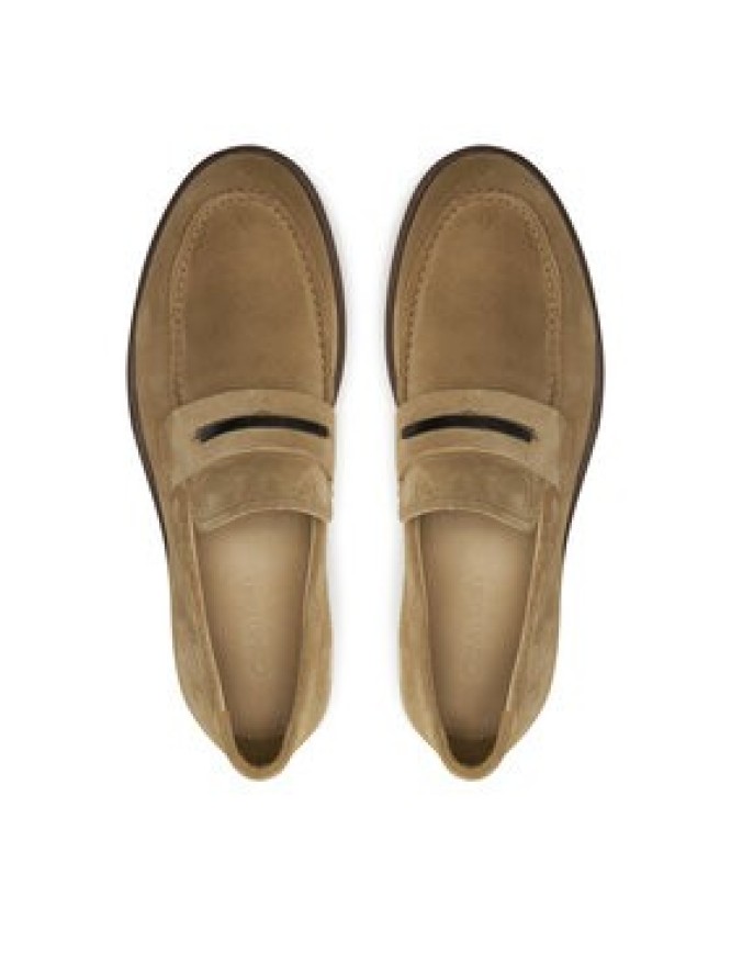 Calvin Klein Mokasyny Moccasin Suede HM0HM01469 Brązowy