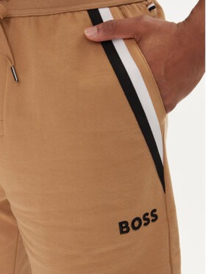 Boss Szorty sportowe Iconic 50516134 Beżowy Regular Fit