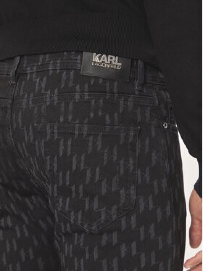 KARL LAGERFELD Jeansy 265840 544870 Czarny Slim Fit