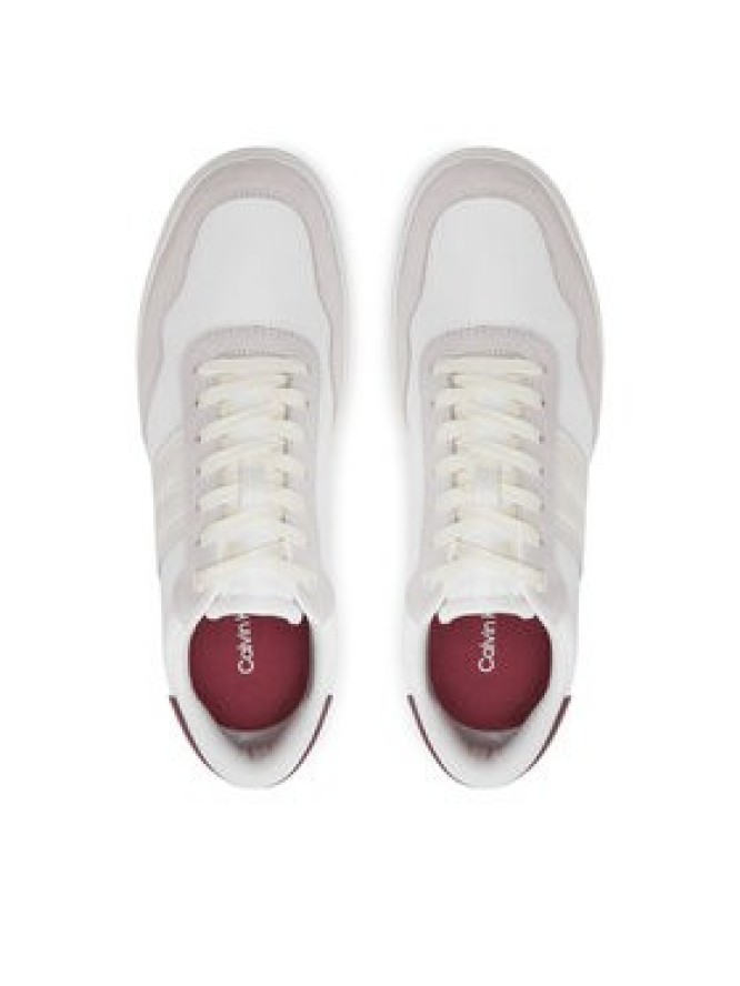 Calvin Klein Sneakersy Low Top Lace Up Mix HM0HM01548 Biały