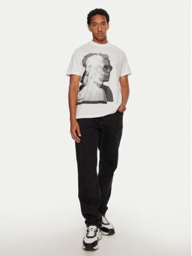 Karl Lagerfeld Jeans T-Shirt 246D1705 Biały Regular Fit