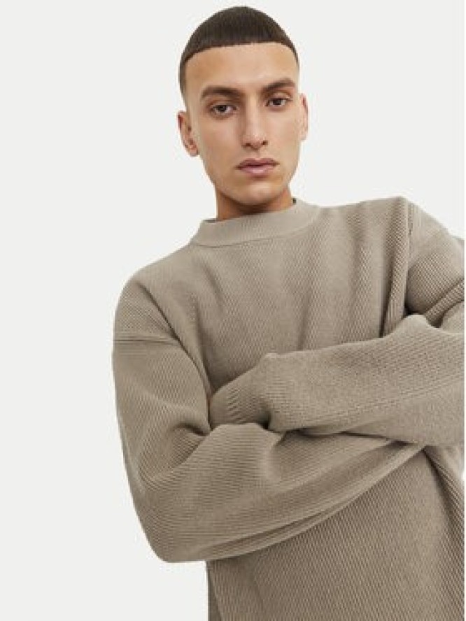 Jack&Jones Sweter 12260041 Beżowy Relaxed Fit