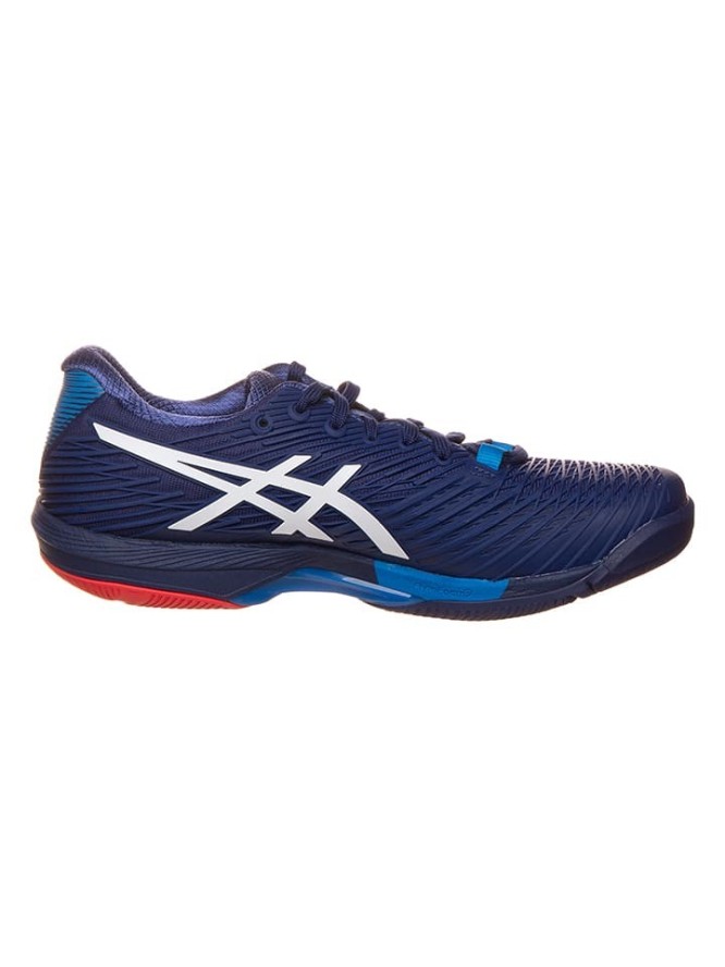 asics Buty "Solution Speed FF 2" w kolorze granatowym do tenisa rozmiar: 39,5