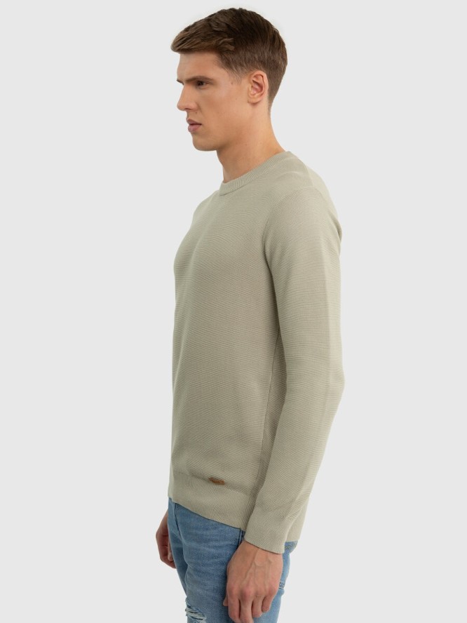 Sweter męski bawełniany oliwkowy Raidat 300
