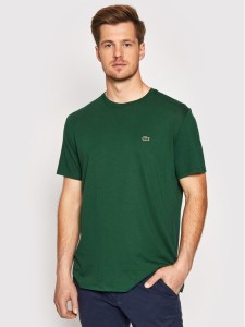 Lacoste T-Shirt TH6709 Zielony Regular Fit