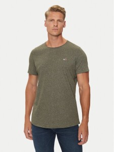 Tommy Jeans T-Shirt Jaspe DM0DM09586 Khaki Slim Fit