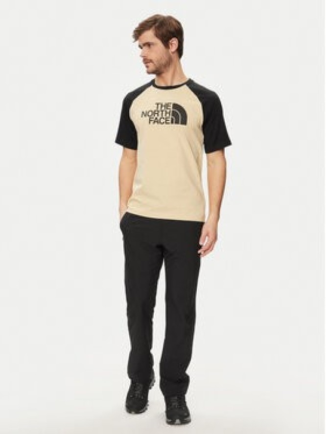 The North Face T-Shirt Easy NF0A87N7 Beżowy Regular Fit