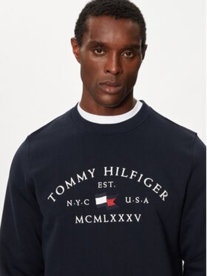 Tommy Hilfiger Bluza MW0MW35526 Granatowy Regular Fit