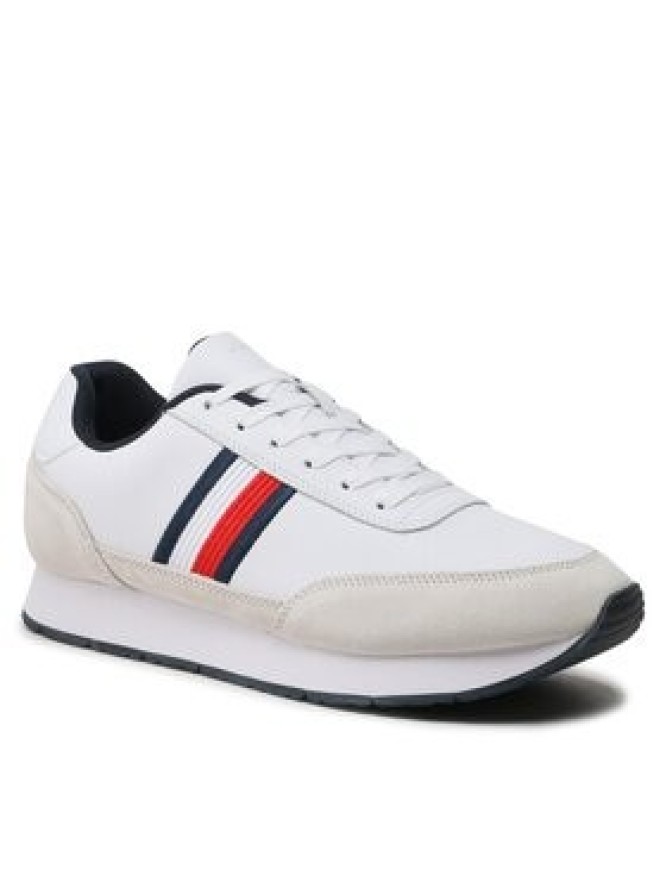 Tommy Hilfiger Sneakersy Core Eva Runner Corporate Lea FM0FM04397 Biały