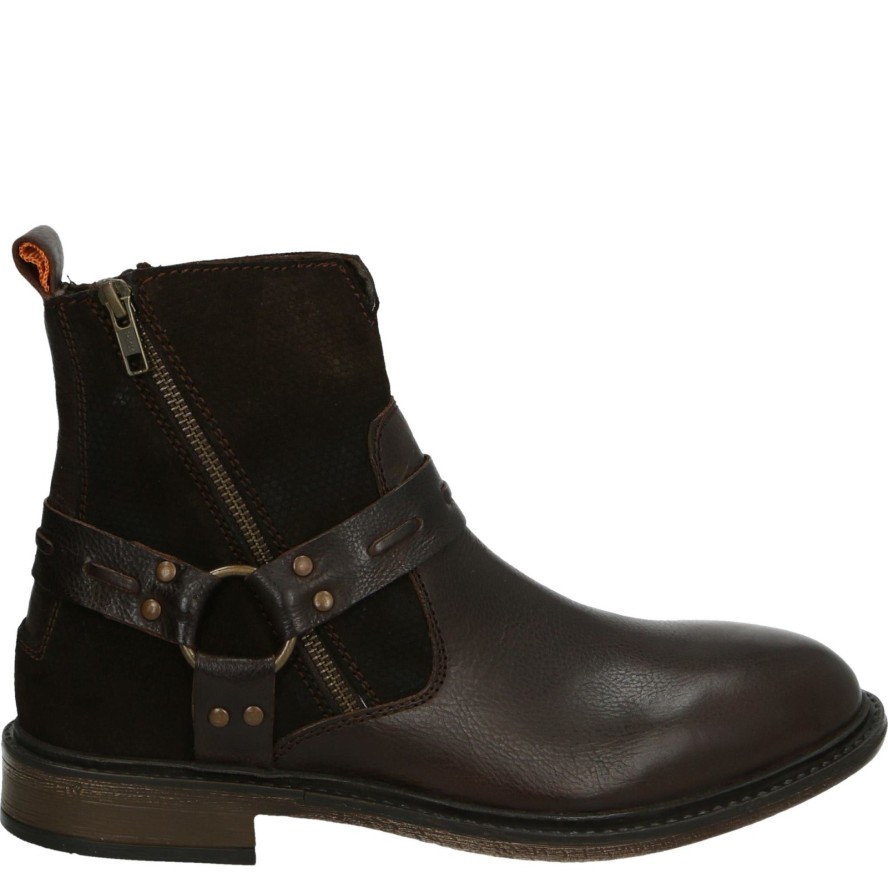 OCIEPLANE BOTKI MĘSKIE 66845 DARK BROWN