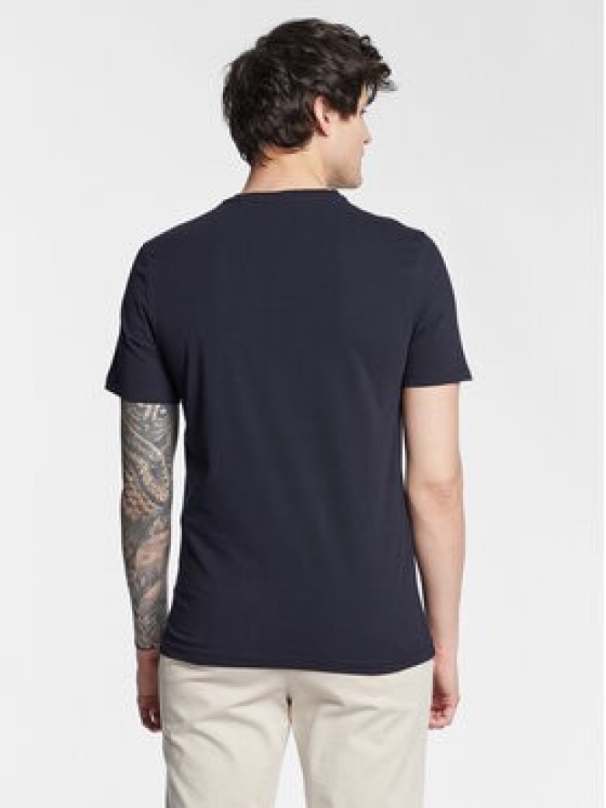 Guess T-Shirt Basic M3GI70 KBMS0 Granatowy Slim Fit