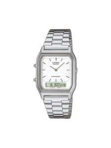 Casio Zegarek AQ-230A-7DMQYES Srebrny