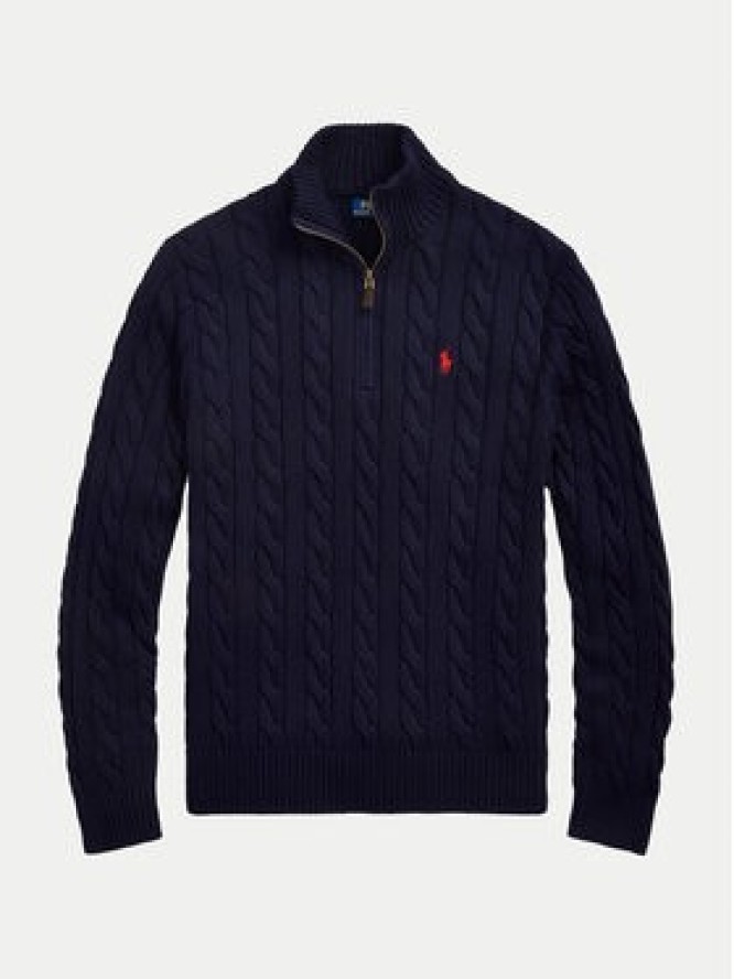 Polo Ralph Lauren Sweter 710810841001 Granatowy Regular Fit