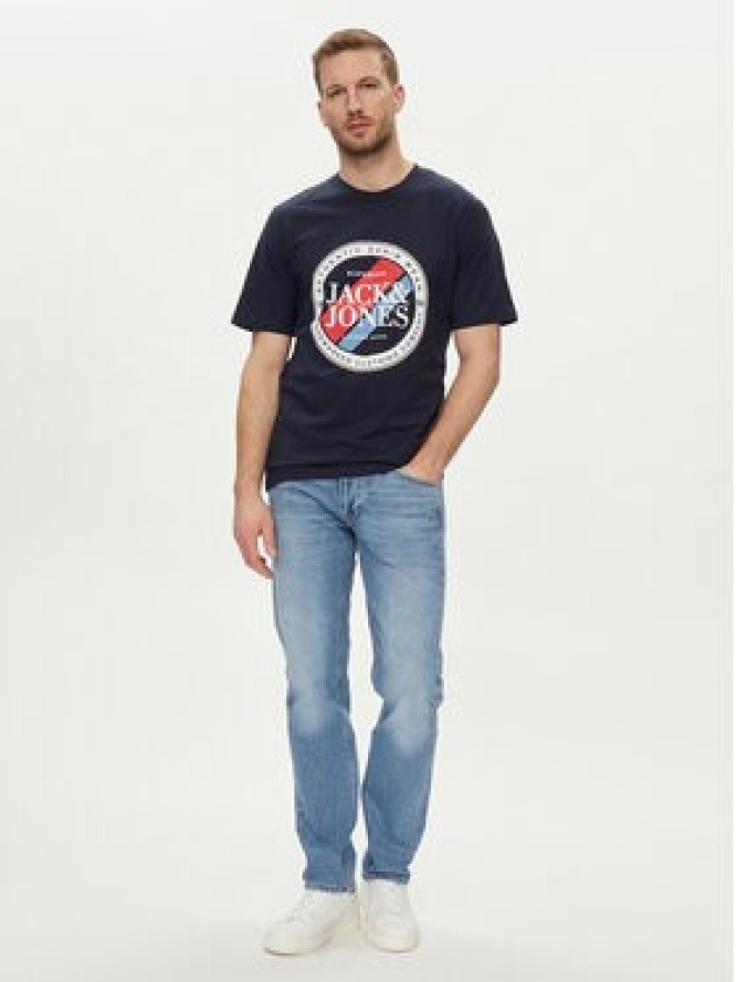 Jack&Jones T-Shirt Loof 12248624 Granatowy Standard Fit