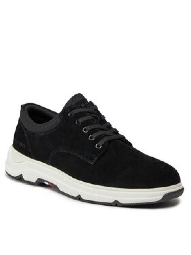 Tommy Hilfiger Sneakersy Casual Hilfiger Hybrid Suede FM0FM04996 Czarny