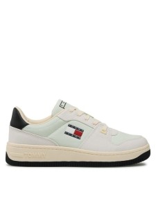 Tommy Jeans Sneakersy Basket Canvas EM0EM01163 Zielony