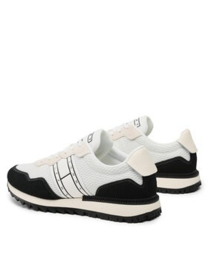 Tommy Jeans Sneakersy Runner Mix Material EM0EM01167 Czarny