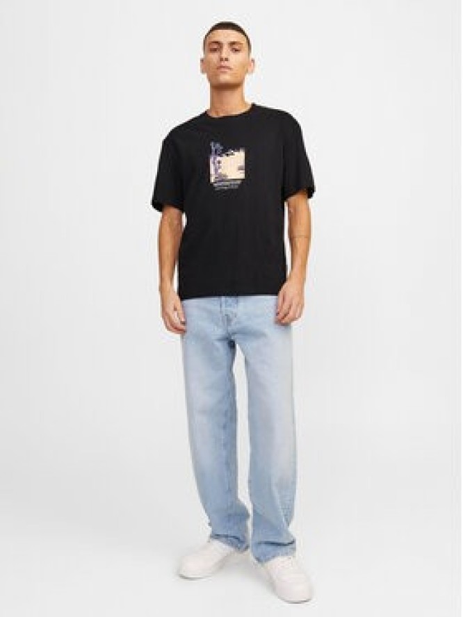 Jack&Jones T-Shirt Lucca 12253613 Czarny Relaxed Fit