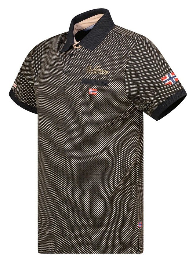 Geographical Norway Koszulka polo w kolorze czarnym rozmiar: L
