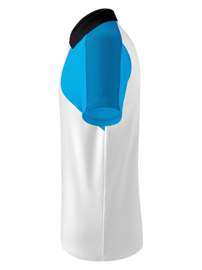 erima Sportowa koszulka polo "Premium One 2.0" w kolorz biało-błękitnym rozmiar: S