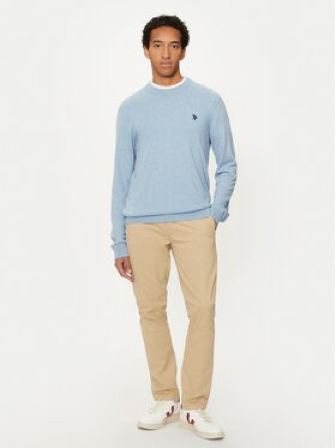 U.S. Polo Assn. Sweter MUP2961 Błękitny Regular Fit