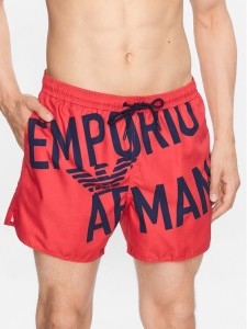 Emporio Armani Underwear Szorty kąpielowe 211740 3R424 21875 Czerwony Regular Fit