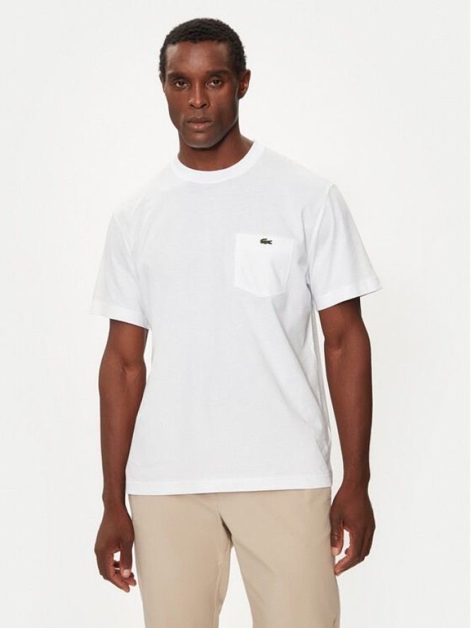 Lacoste T-Shirt TH2827 Biały Regular Fit