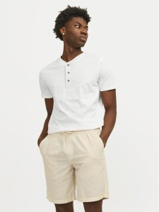 Jack&Jones T-Shirt Jprblunixs 12257965 Biały Slim Fit