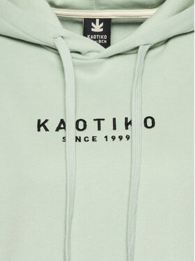 Kaotiko Bluza Unisex Vancouver AL006-05-G002 Zielony Relaxed Fit