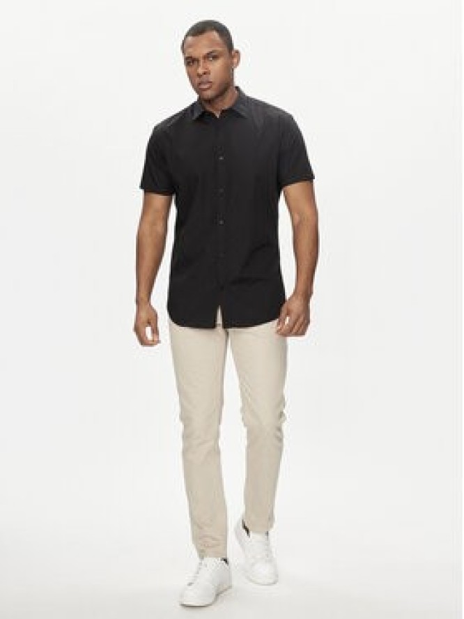 Jack&Jones Koszula Joe 12195062 Czarny Slim Fit