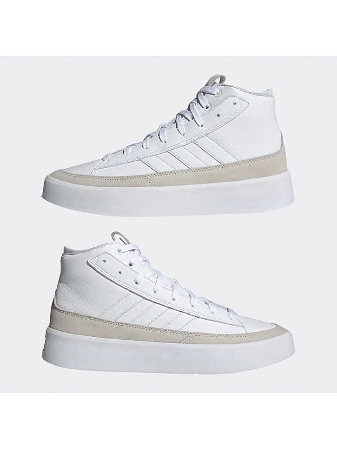 adidas Skórzane sneakersy "ZNSORED" w kolorze białym rozmiar: 38