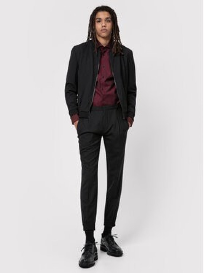 Hugo Koszula Erriko 50443546 Bordowy Extra Slim Fit