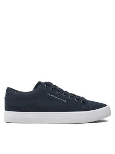 Tommy Hilfiger Tenisówki Th Hi Vulc Low Canvas FM0FM04882 Granatowy