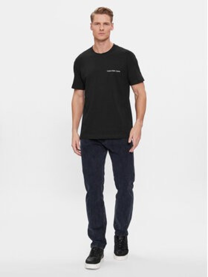 Calvin Klein Jeans T-Shirt Institutional J30J324671 Czarny Regular Fit