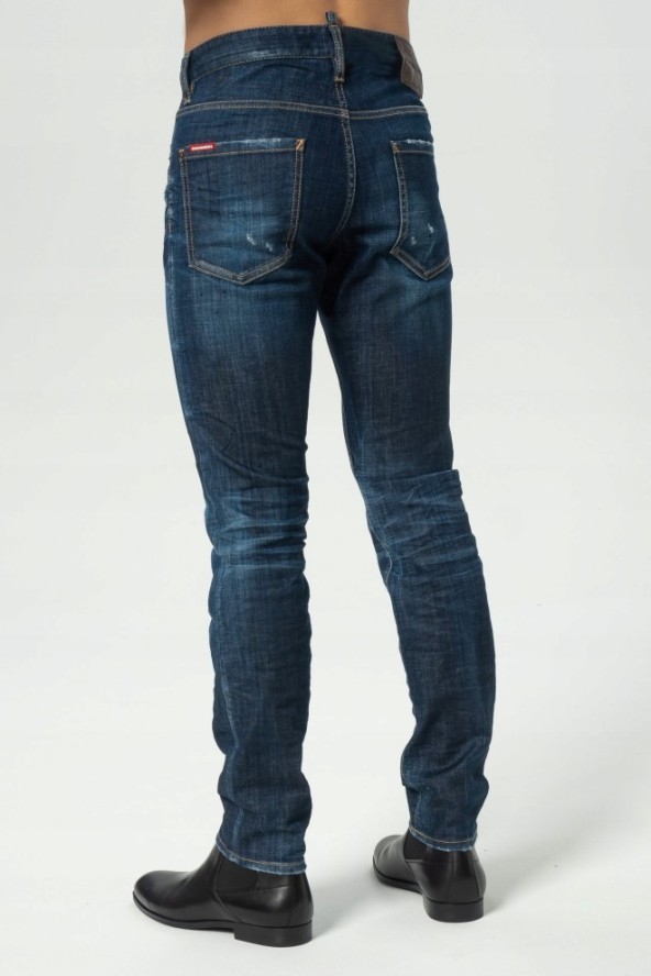 DSQUARED2 Granatowe jeansy cool guy jean