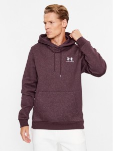 Under Armour Bluza Ua Essential Fleece Hoodie 1373880 Bordowy Loose Fit