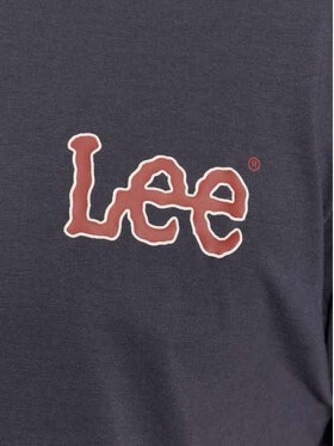 Lee T-Shirt 112342480 Granatowy Regular Fit