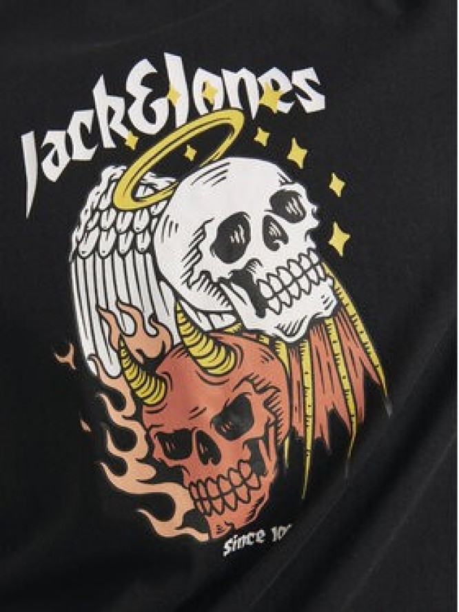 Jack&Jones T-Shirt Seven Skull 12262491 Czarny Regular Fit
