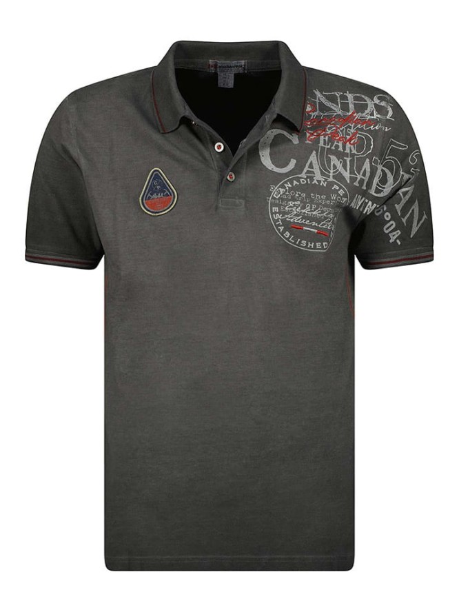 Canadian Peak Koszulka polo "Kadventureak" w kolorze czarnym rozmiar: S